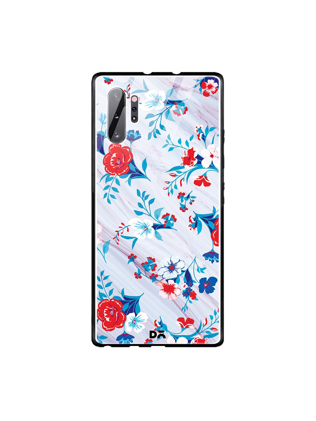 

DailyObjects Off-White & Red Marble Flowers Samsung Galaxy Note 10 Plus Glass Mobile Case