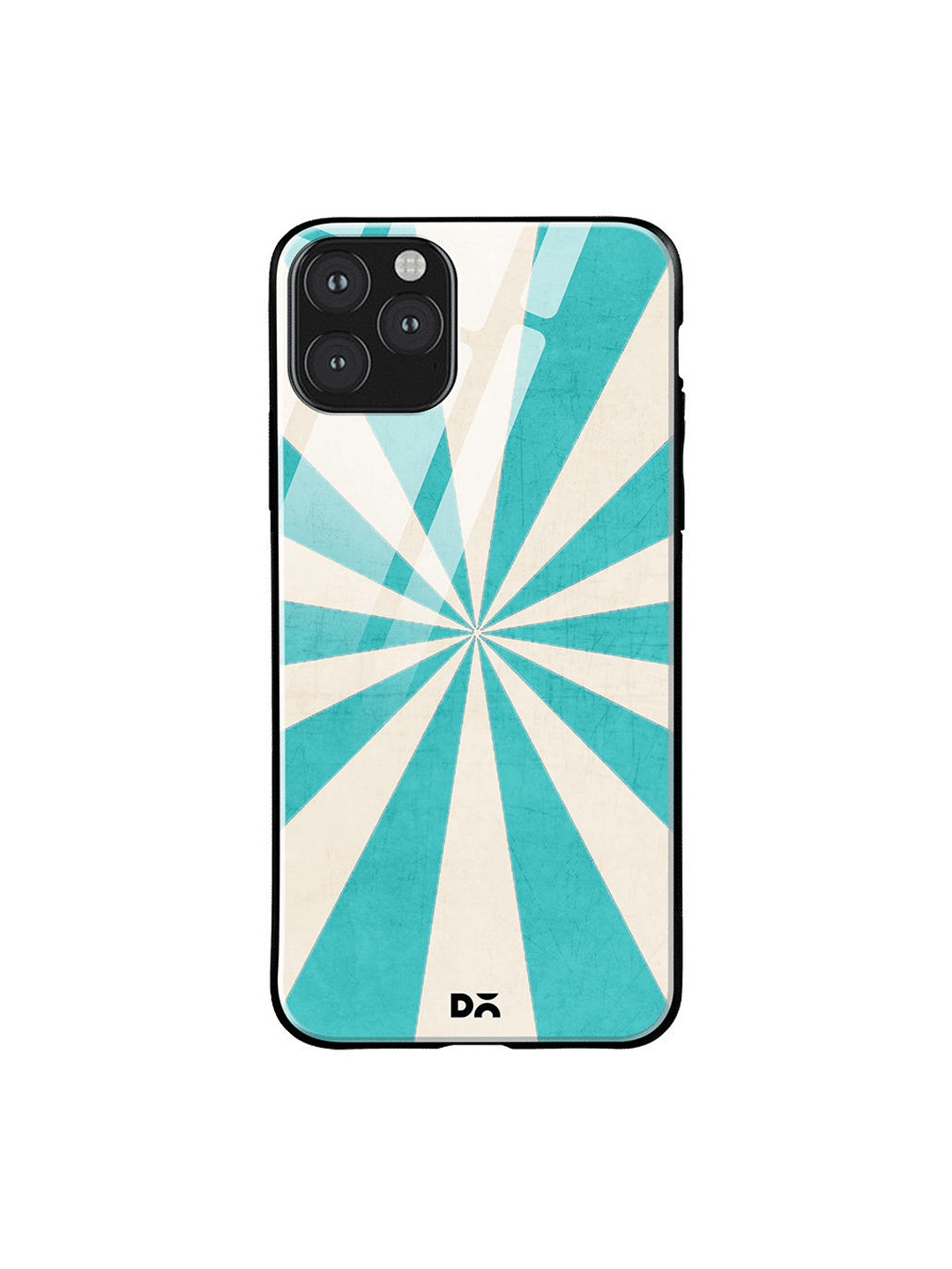 

DailyObjects Sea Green & White Aqua Starburst iPhone 11 Pro Glass Mobile Cover