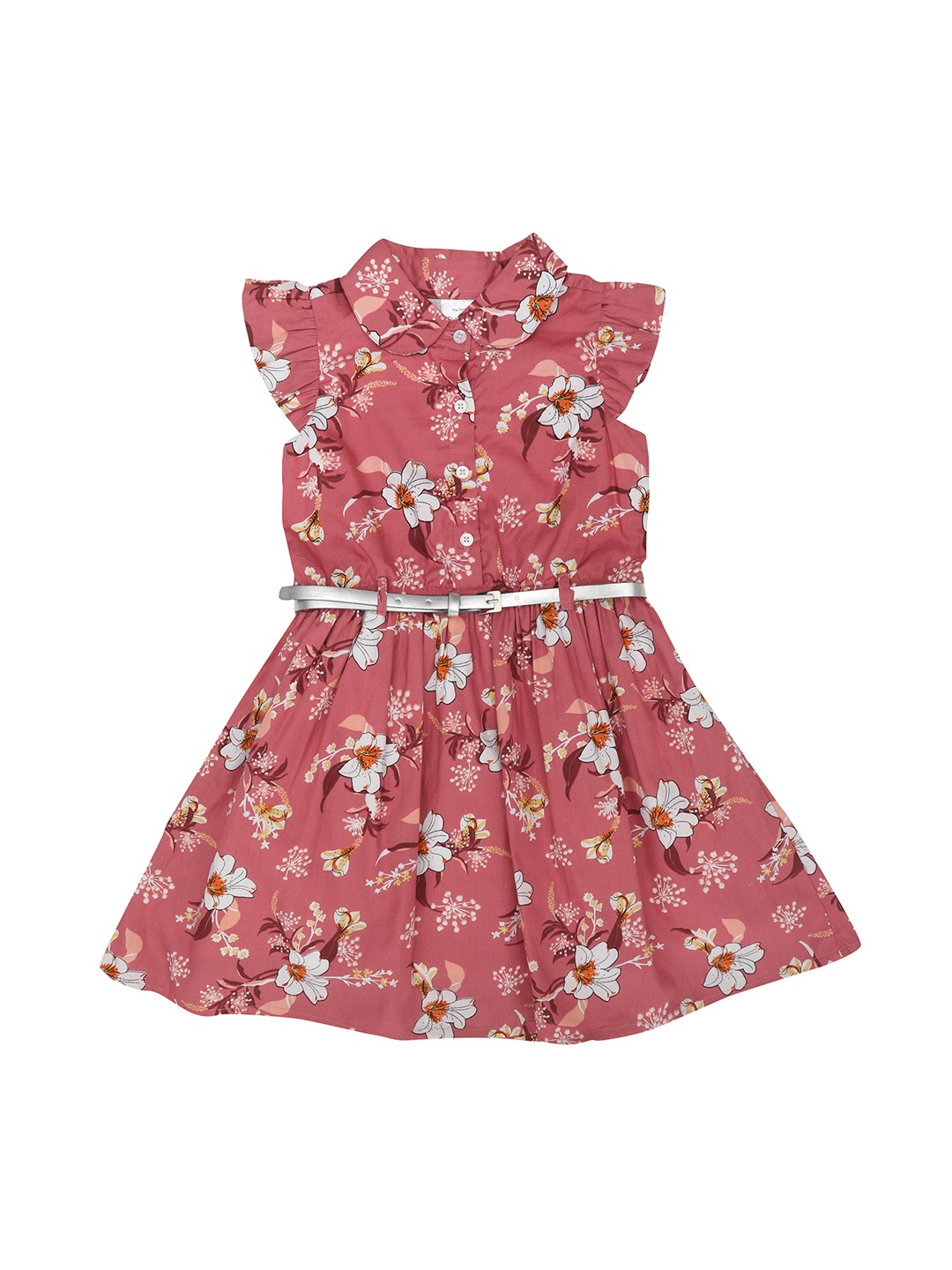 

Doodle Girls Pink Printed Shirt Dress