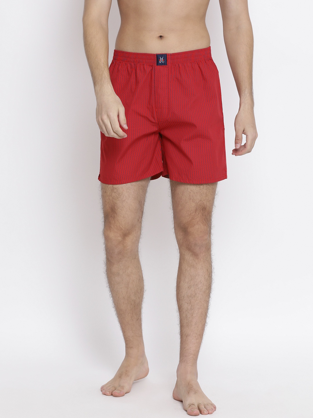 

Crimsoune Club Men Red Printed Pure Cotton Boxers BX4086-1