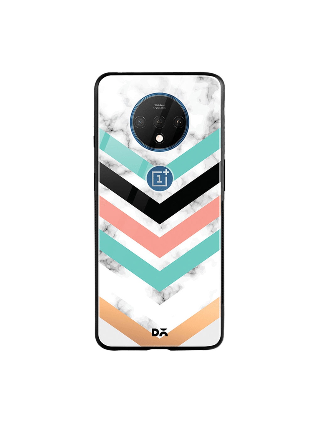 

DailyObjects Grey & Green Marble III 38 OnePlus 7T Glass Case