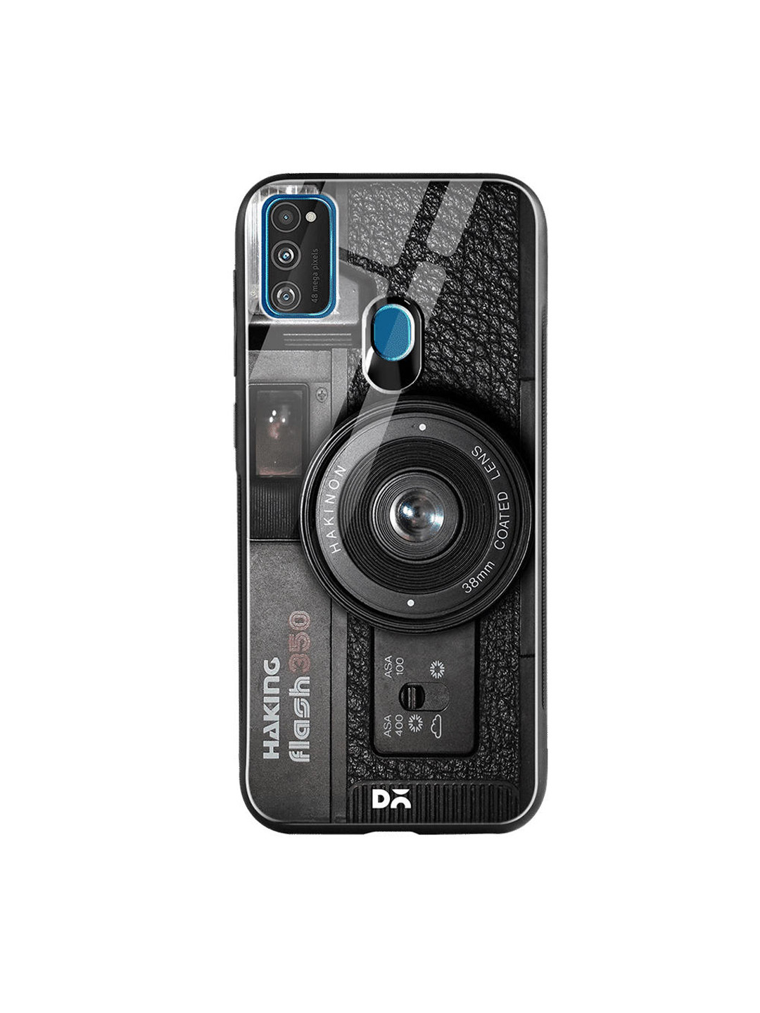 

DailyObjects Black Camera Samsung Galaxy M30S Glass Mobile Case