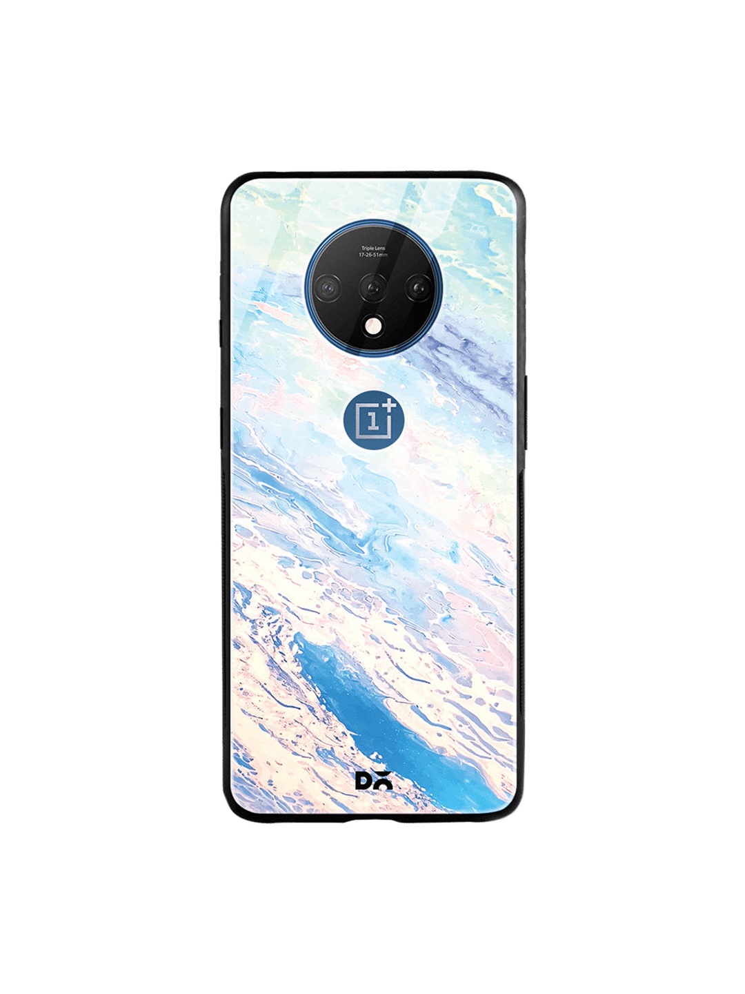 

DailyObjects Blue & Pink Marble Sky OnePlus 7T Glass Case