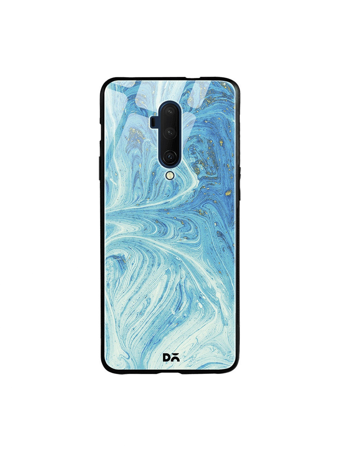 

DailyObjects Turquoise Blue Marble Painting OnePlus 7T Pro Glass Case