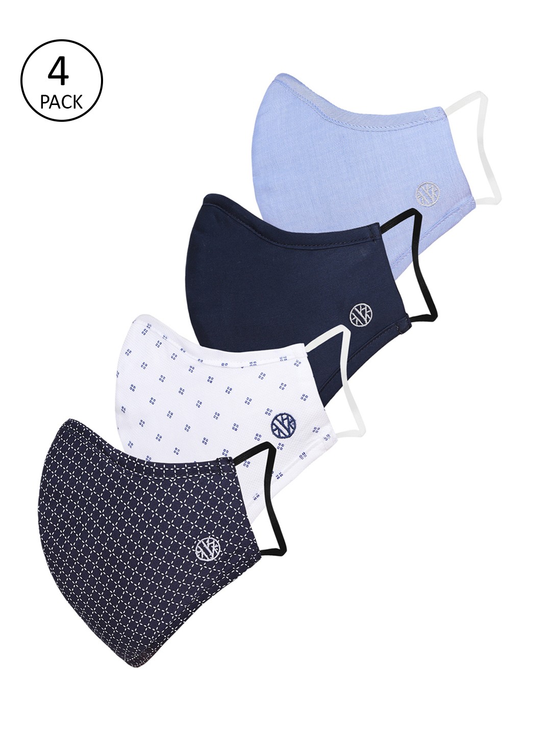

Van Heusen 4 Pcs Assorted Reusable 3-Ply Anti-Bacterial Outdoor Masks