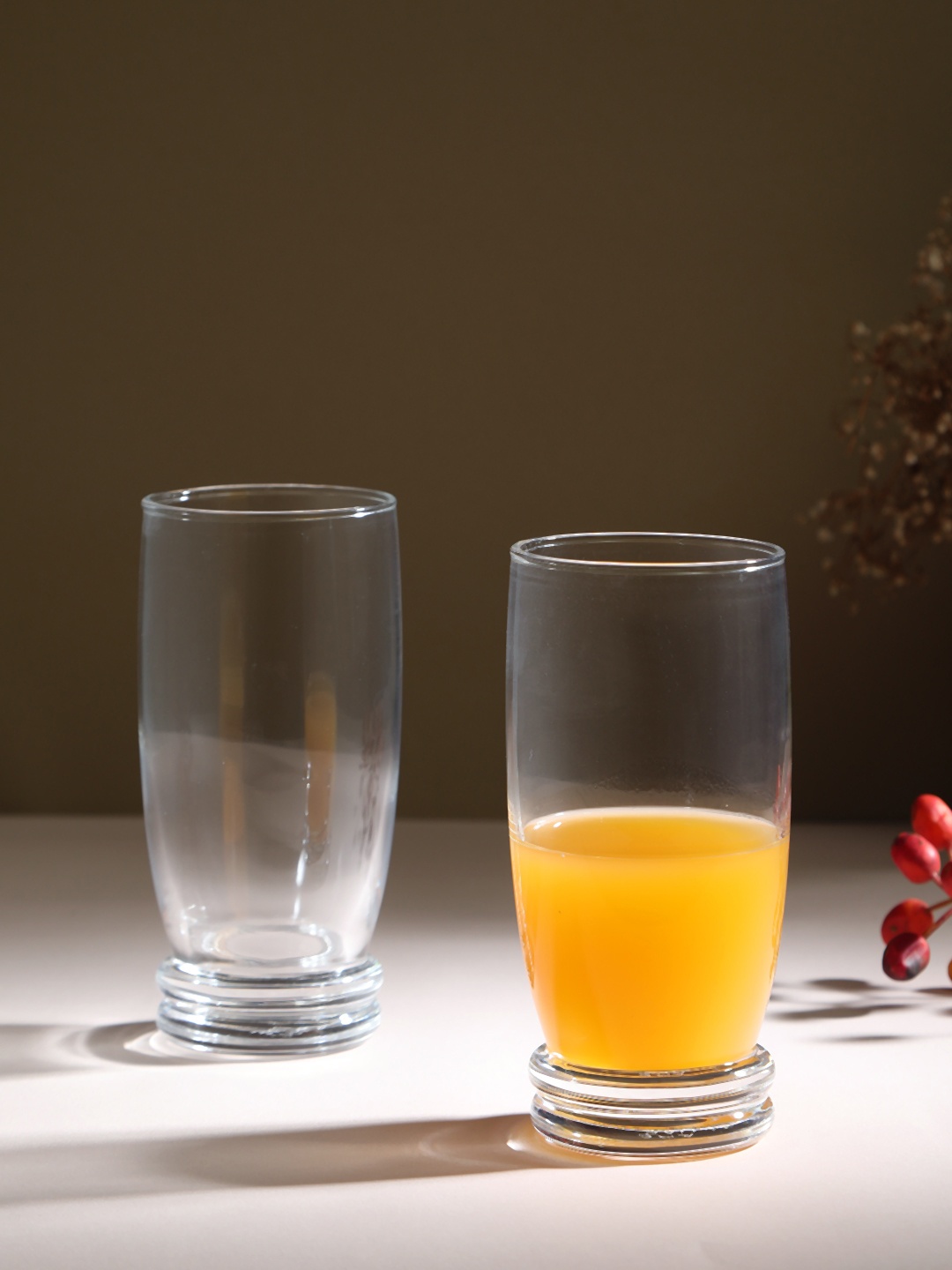 

Luminarc Set Of 6 Transparent Solid Cortina Highball Tumblers 330 ml