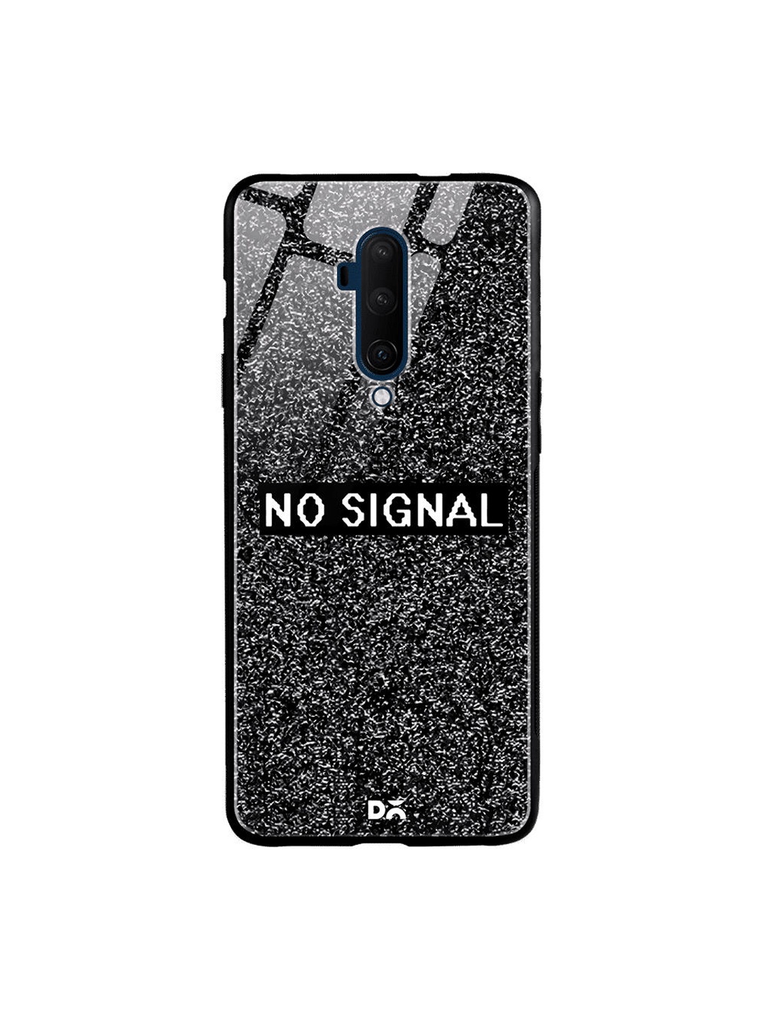 

DailyObjects Black No Signal OnePlus 7T Pro Glass Mobile Cover