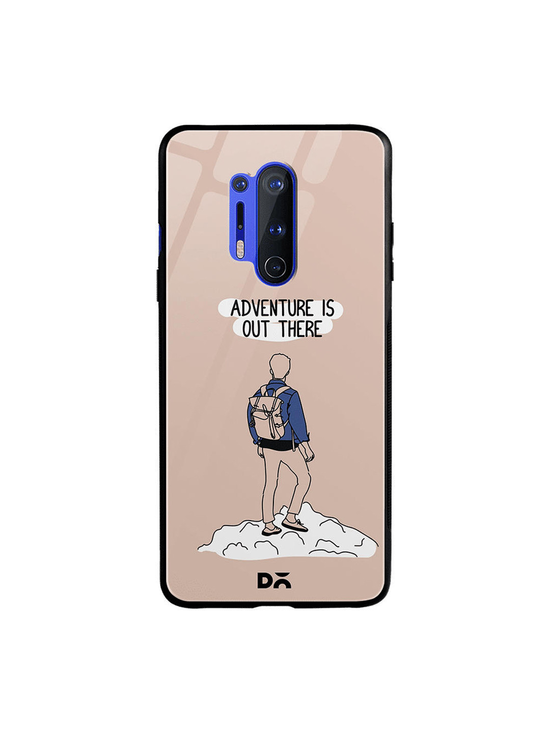 

DailyObjects Pink & White Adventure Out OnePlus 8 Pro Glass Mobile Case