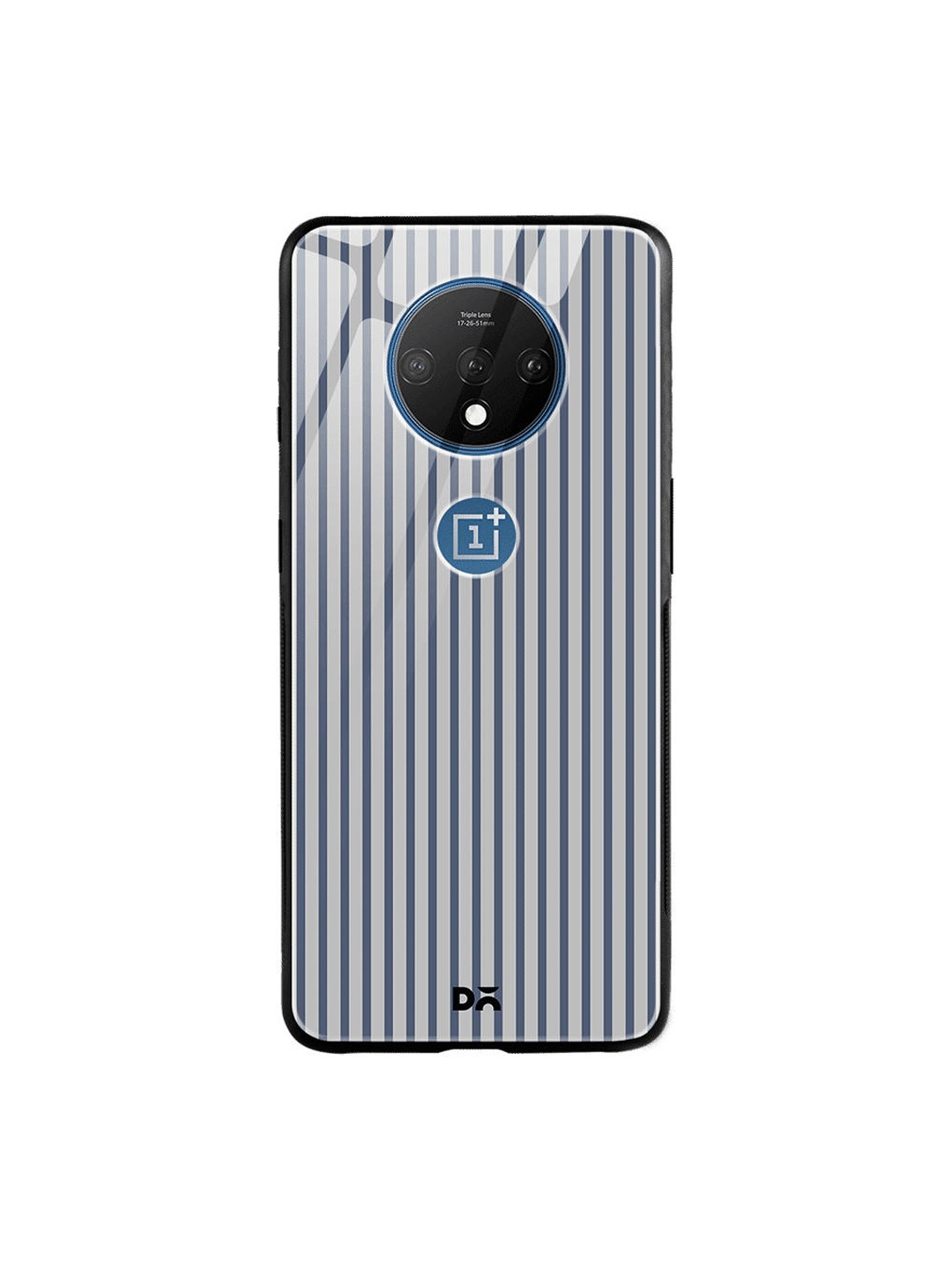 

DailyObjects Grey Striped OnePlus 7T Glass Case