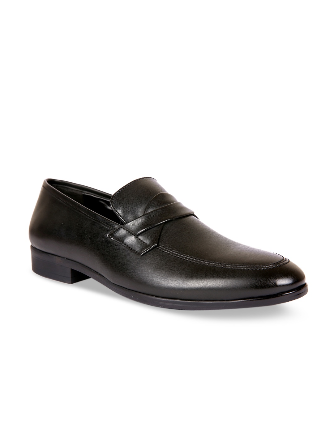 

San Frissco Men Black Solid Formal Slip-Ons