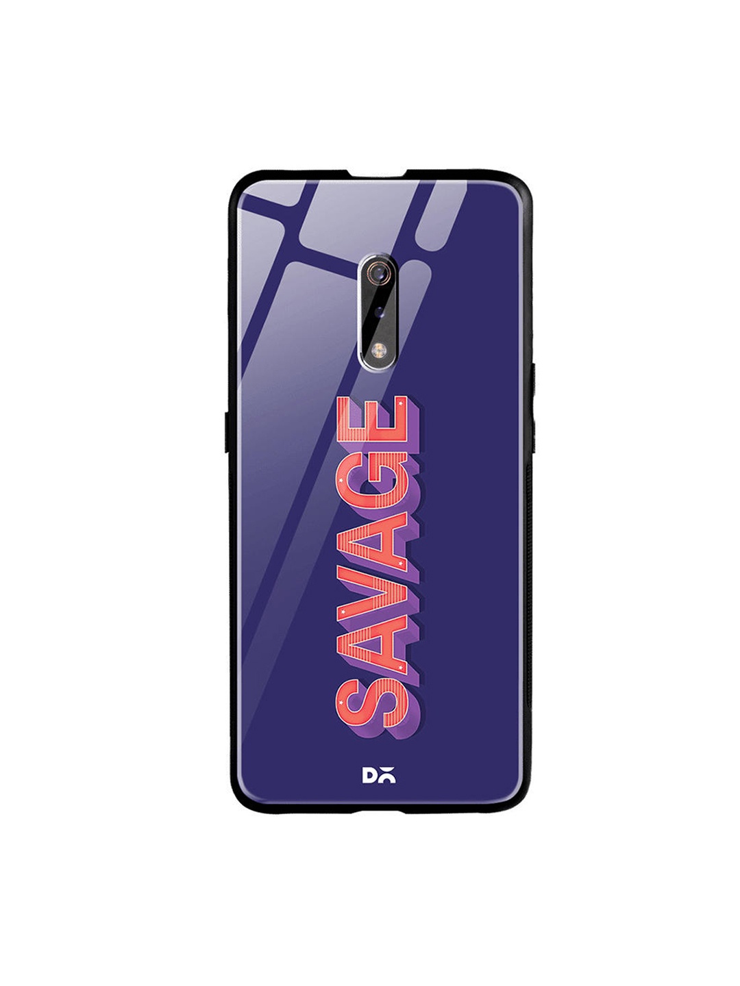 

DailyObjects Blue & Red A Savage Oppo Realme X Glass Mobile Case