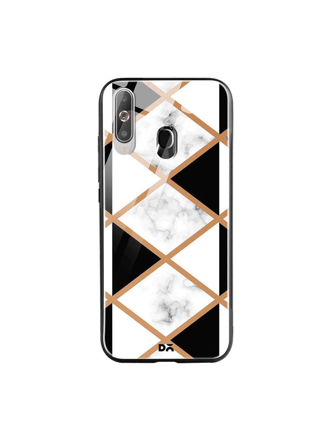 

DailyObjects Black & White Marble III 50 Samsung Galaxy M40 Glass Mobile Case