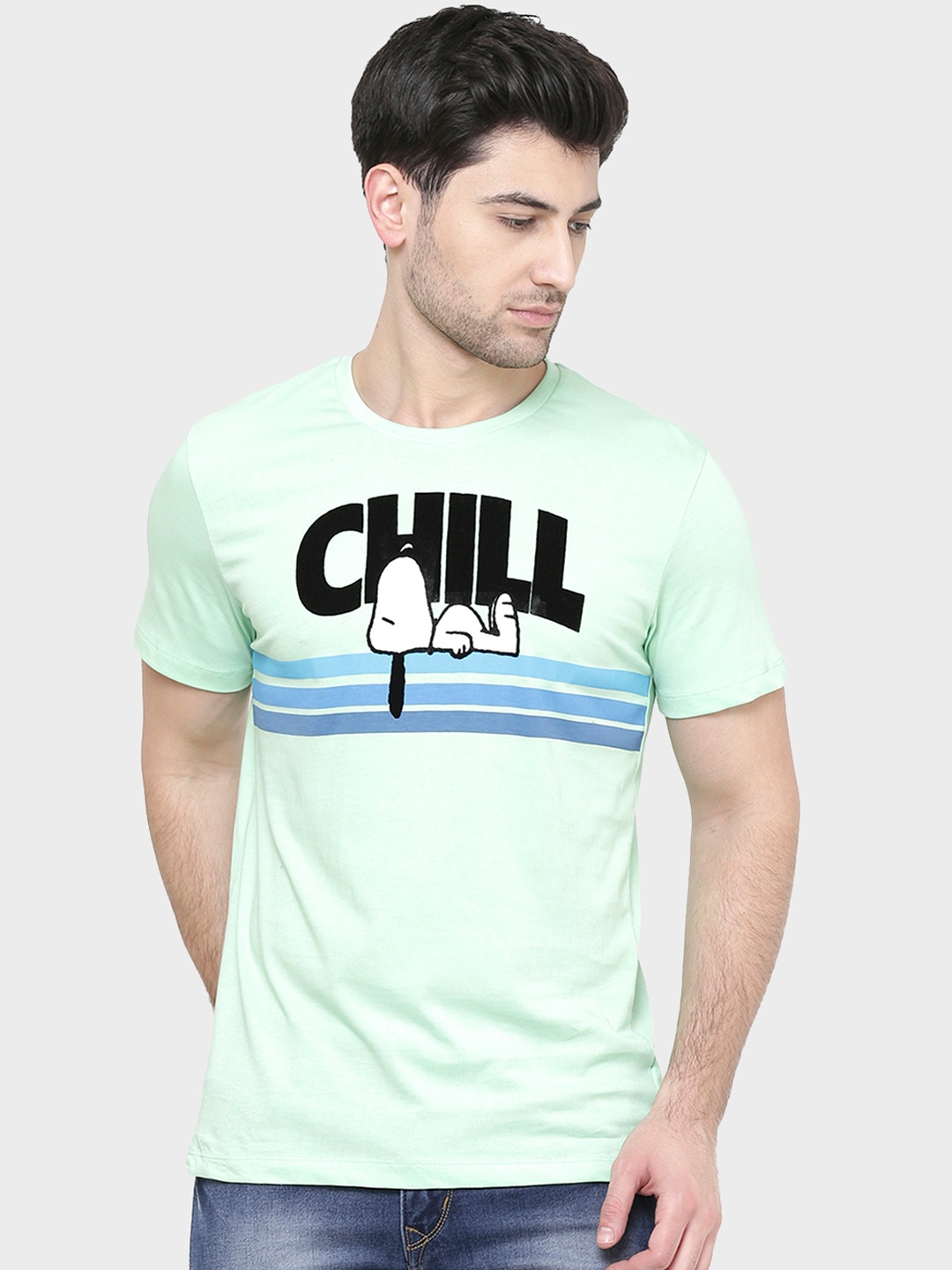 

Free Authority Snoopy Printed T-shirt, Grey