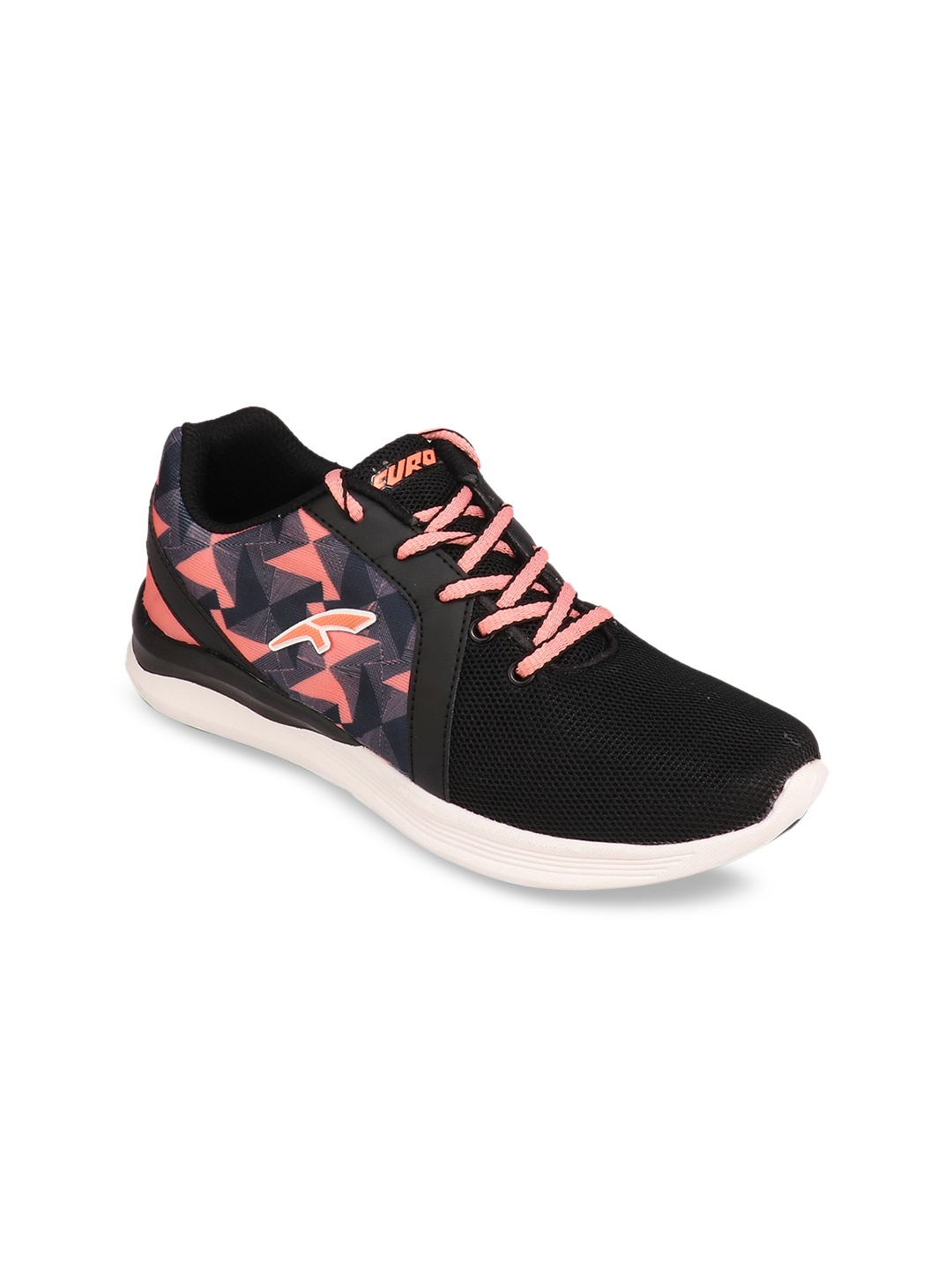 

FURO by Red Chief Women Black Mesh Running Shoes