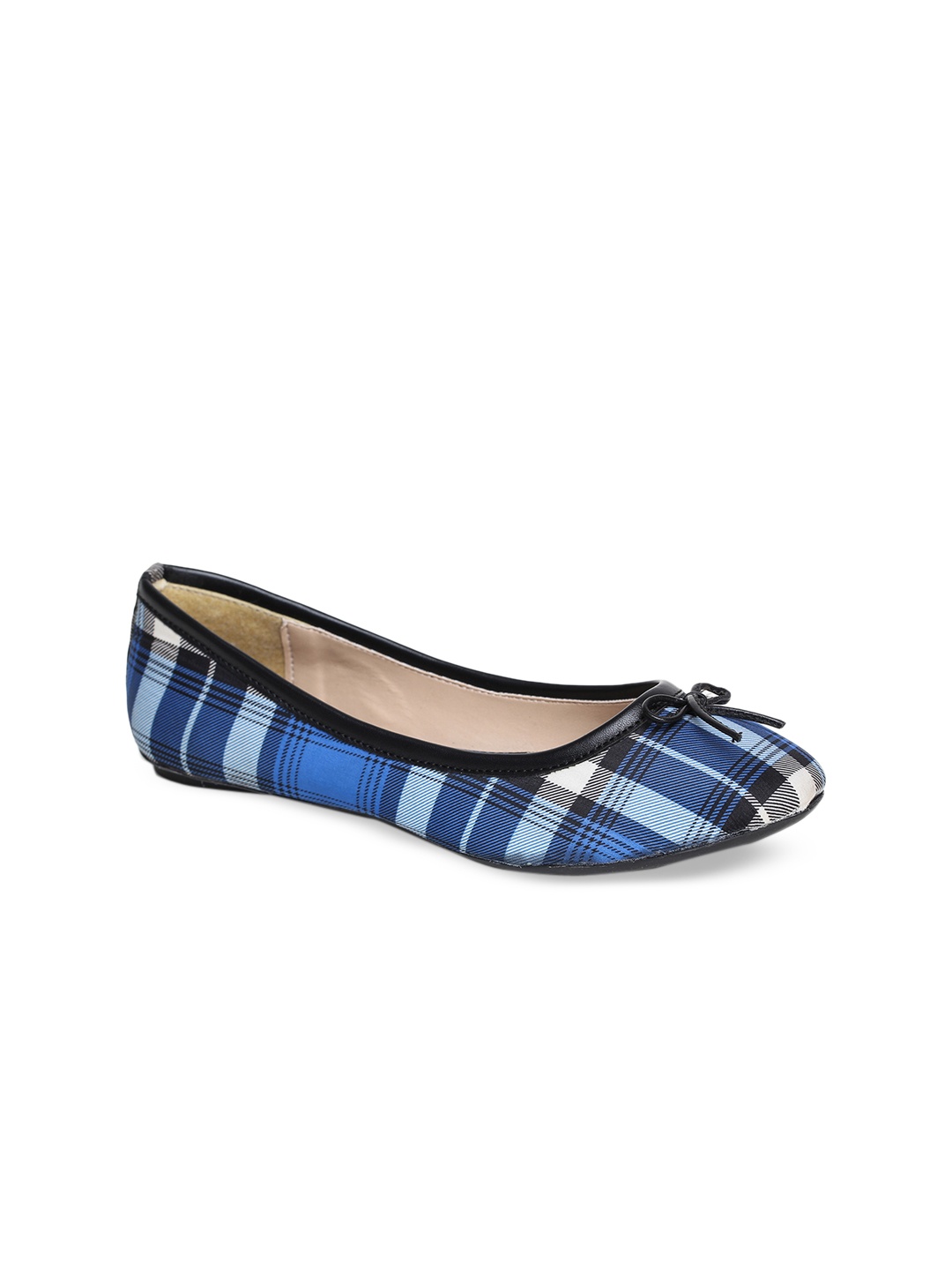 

Bruno Manetti Women Blue Checked Ballerinas