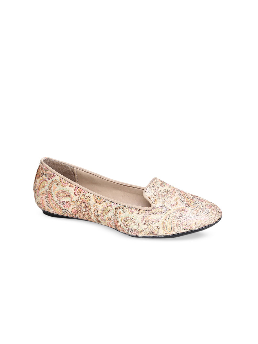 

Bruno Manetti Women Beige Printed Ballerinas