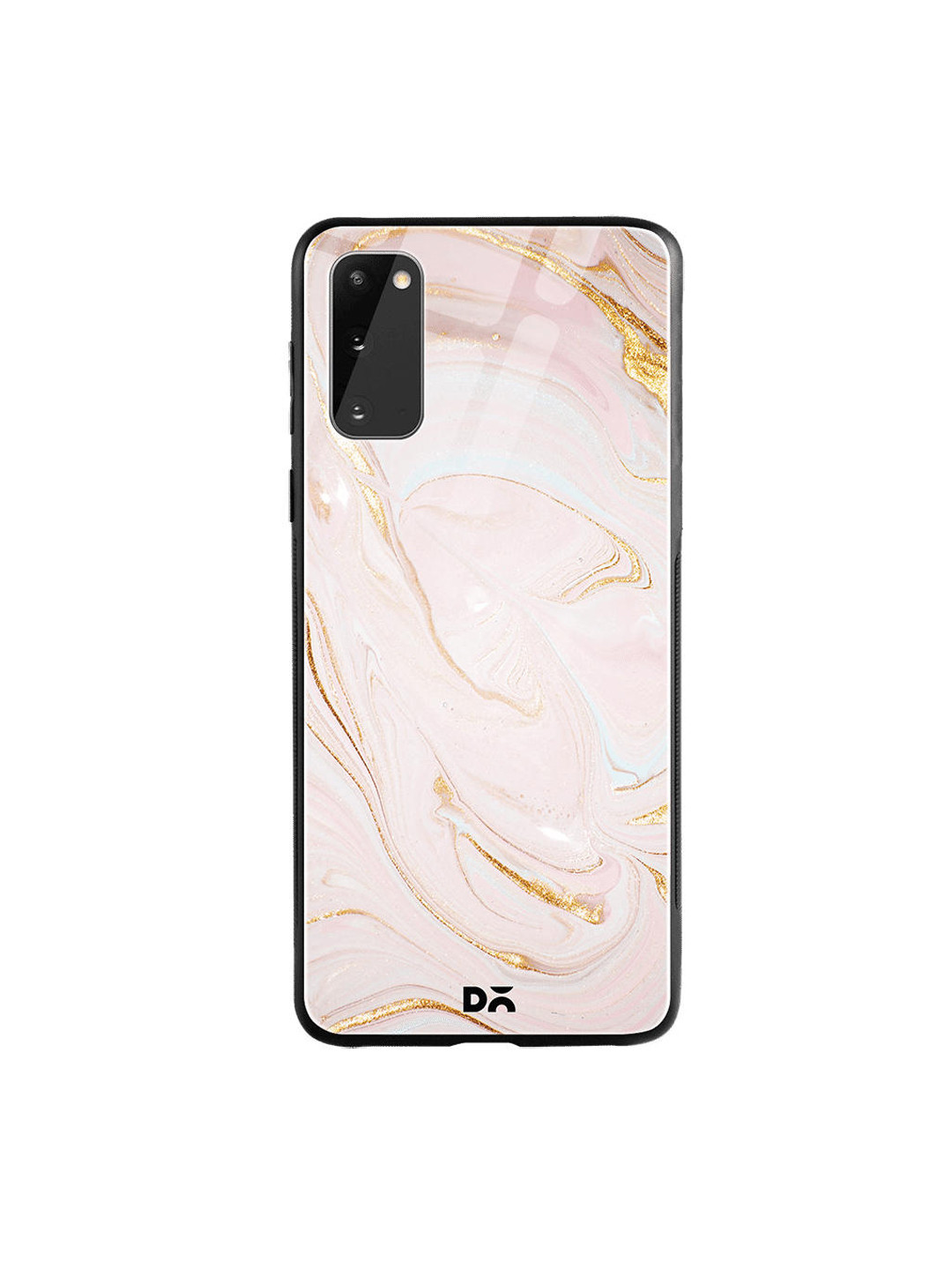

DailyObjects Pink & Gold-Toned Magistic Marble Samsung Galaxy S20 Glass Case