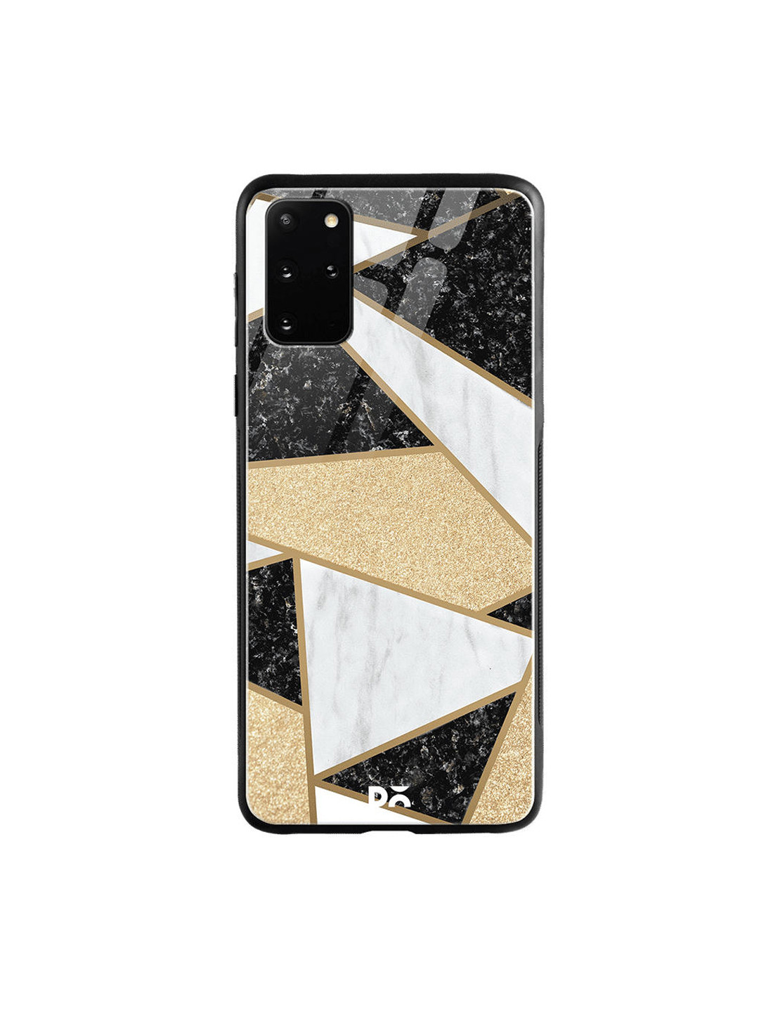 

DailyObjects Grey & Black Marble Quatret Samsung Galaxy S20 Plus Glass Case