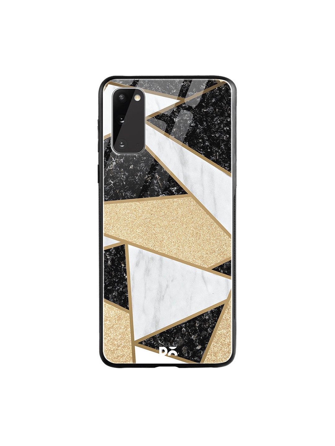 

DailyObjects Grey & Black Marble Quatret Samsung Galaxy S20 Glass Case