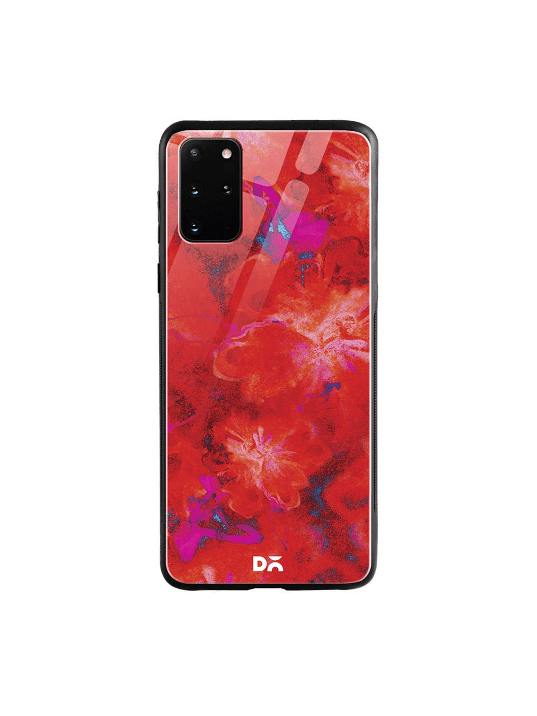 

DailyObjects Red Marble Flowers Samsung Galaxy S20 Plus Glass Case