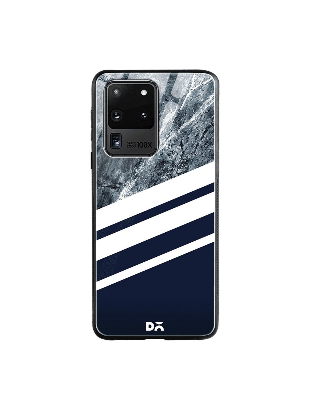 

DailyObjects Navy Blue & White Marble Samsung Galaxy S20 Ultra Glass Mobile Case