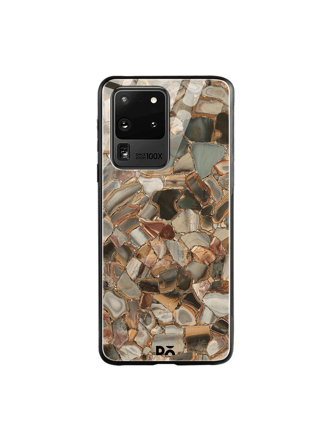 

DailyObjects Brown & Grey Marble Mosaic Samsung Galaxy S20 Ultra Glass Case