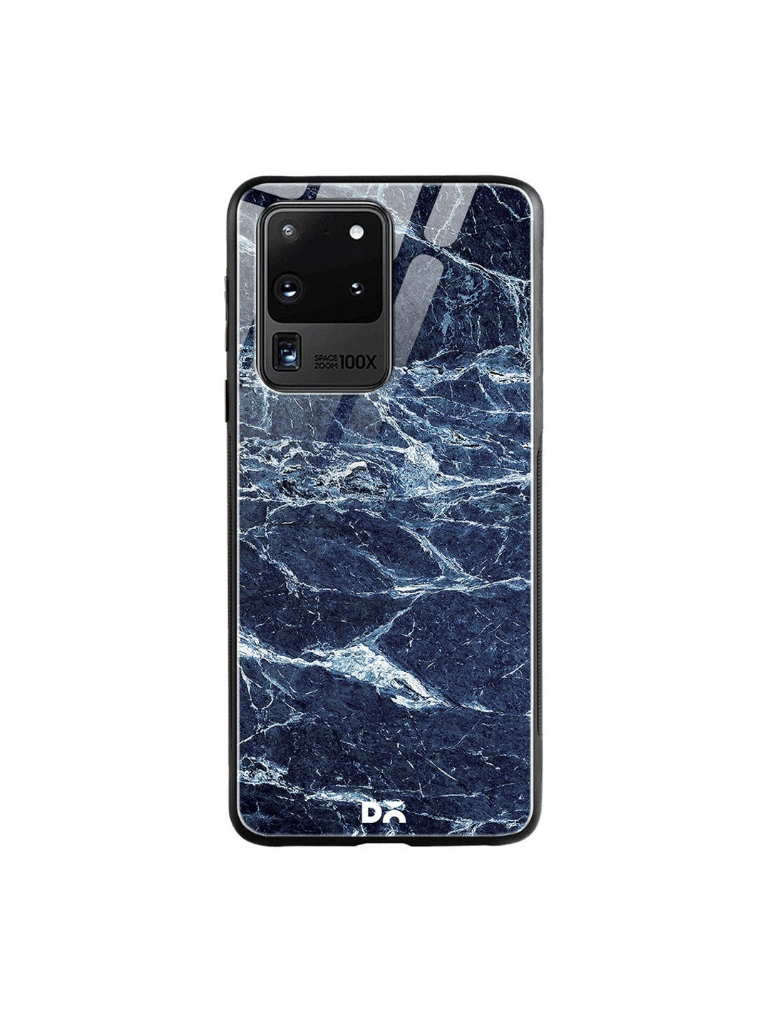 

DailyObjects Blue & Black Sea Marble Samsung Galaxy S20 Ultra Glass Case Cover