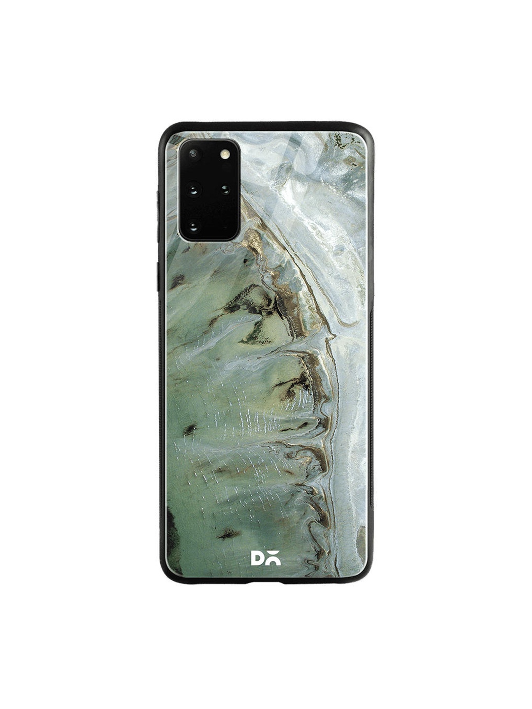

DailyObjects Green & Brown Beach Marble Samsung Galaxy S20 Plus Glass Case