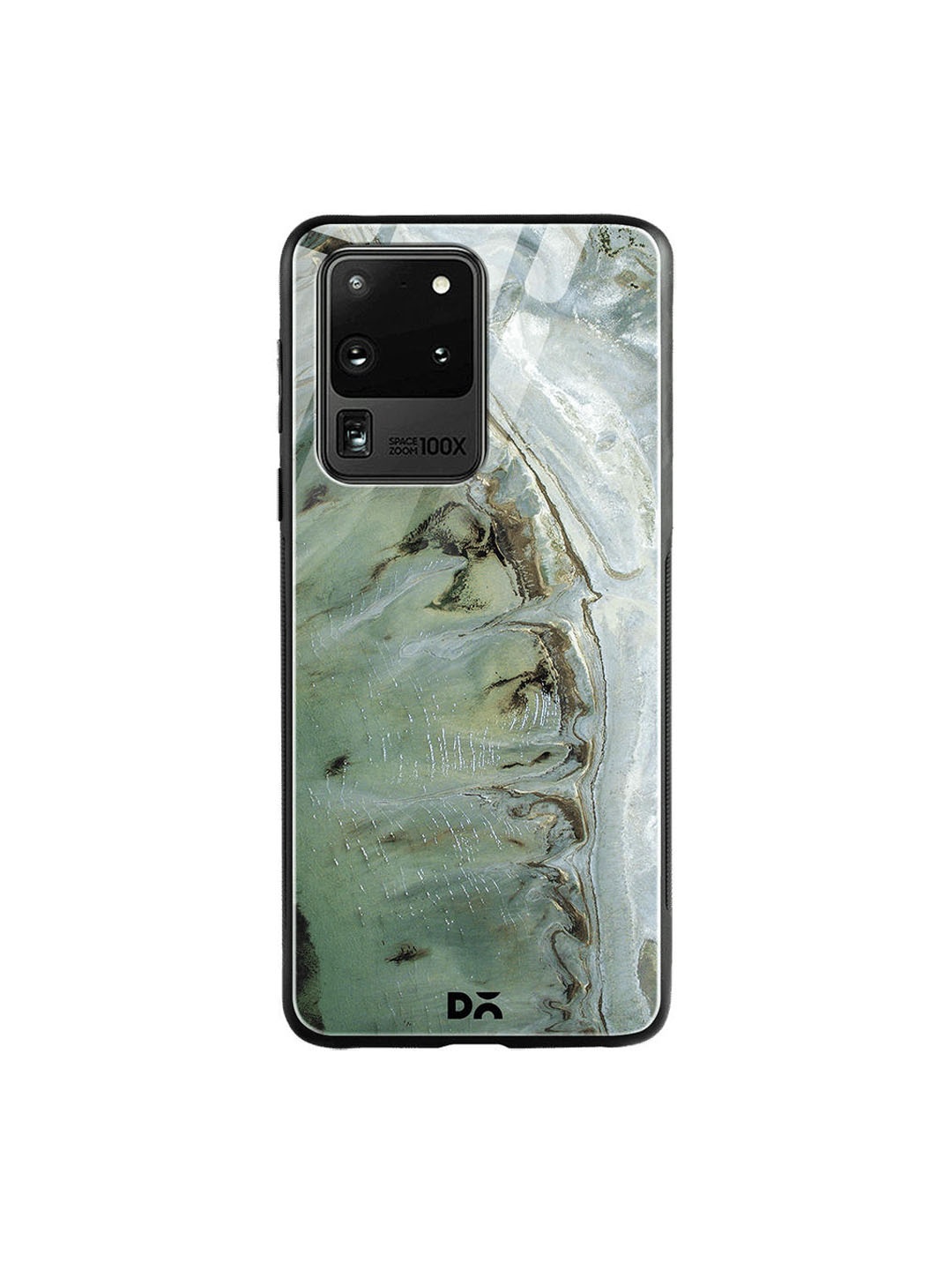 

DailyObjects Green & Brown Beach Marble Samsung Galaxy S20 Ultra Glass Case