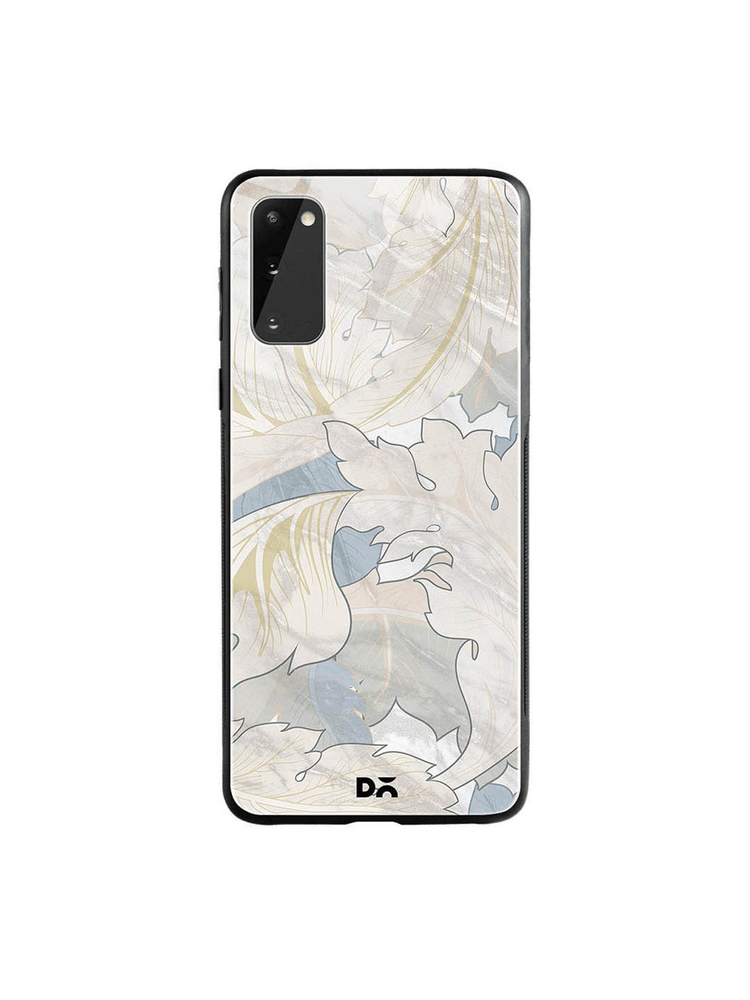 

DailyObjects Grey & Blue Marble Leaves Samsung Galaxy S20 Glass Case