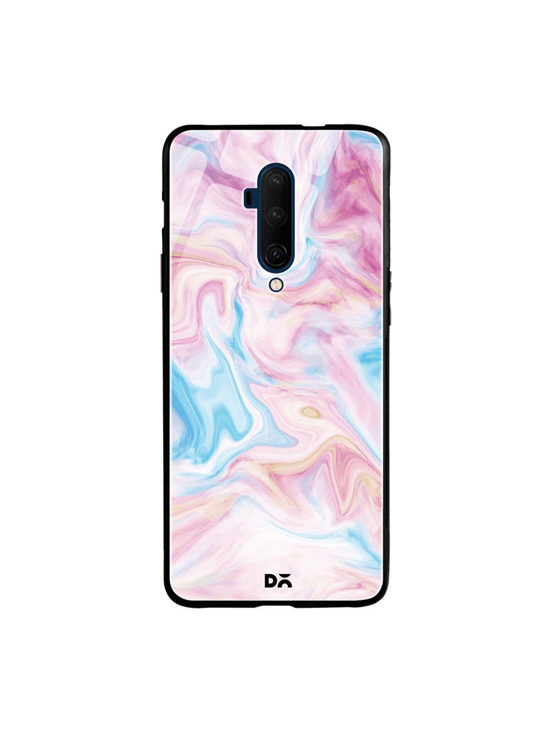 

DailyObjects Pink & Blue Pastel Marble OnePlus 7T Pro Glass Case