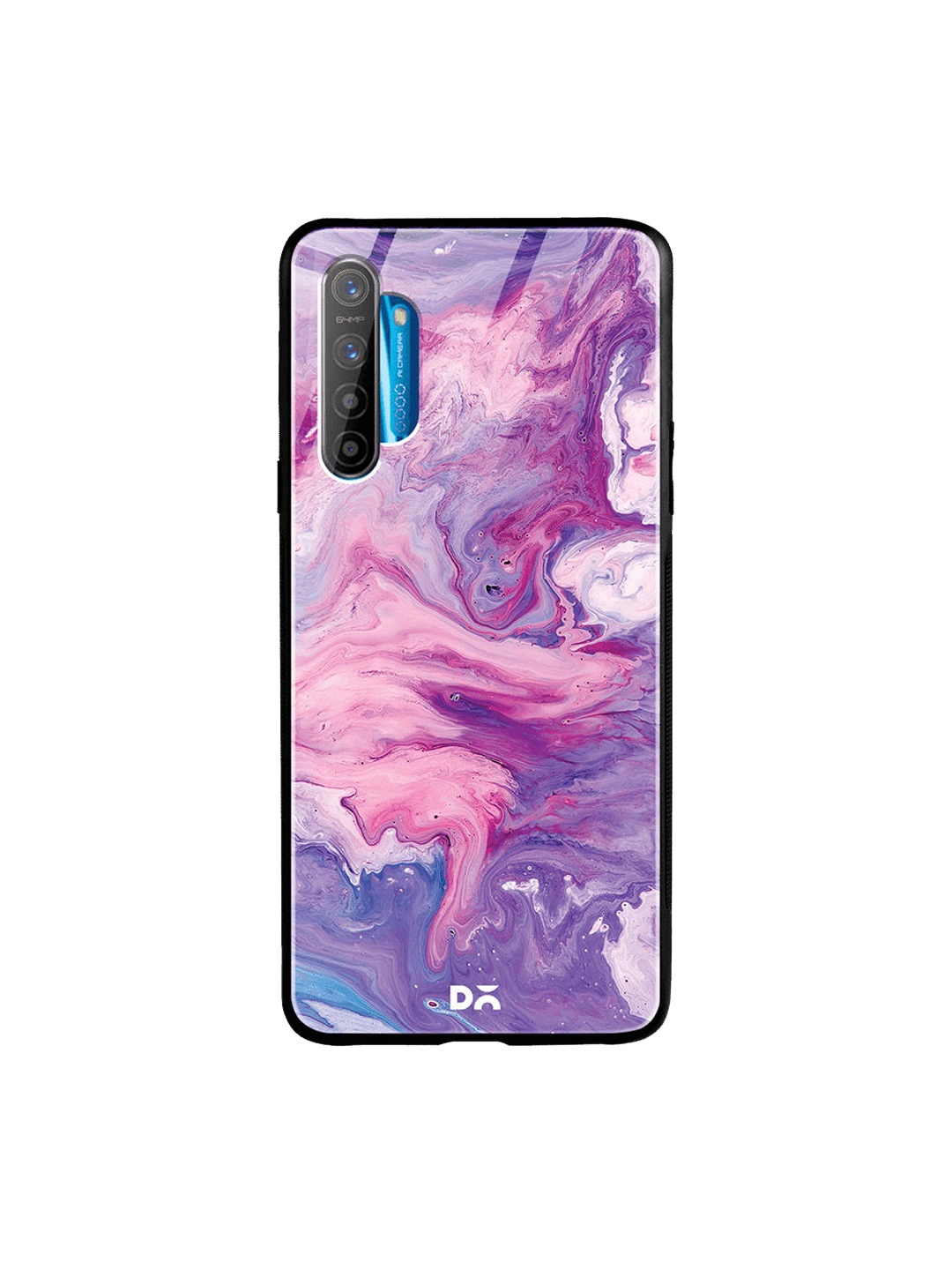 

DailyObjects Purple & Pink Marble Unicorn Oppo Realme XT Glass Case