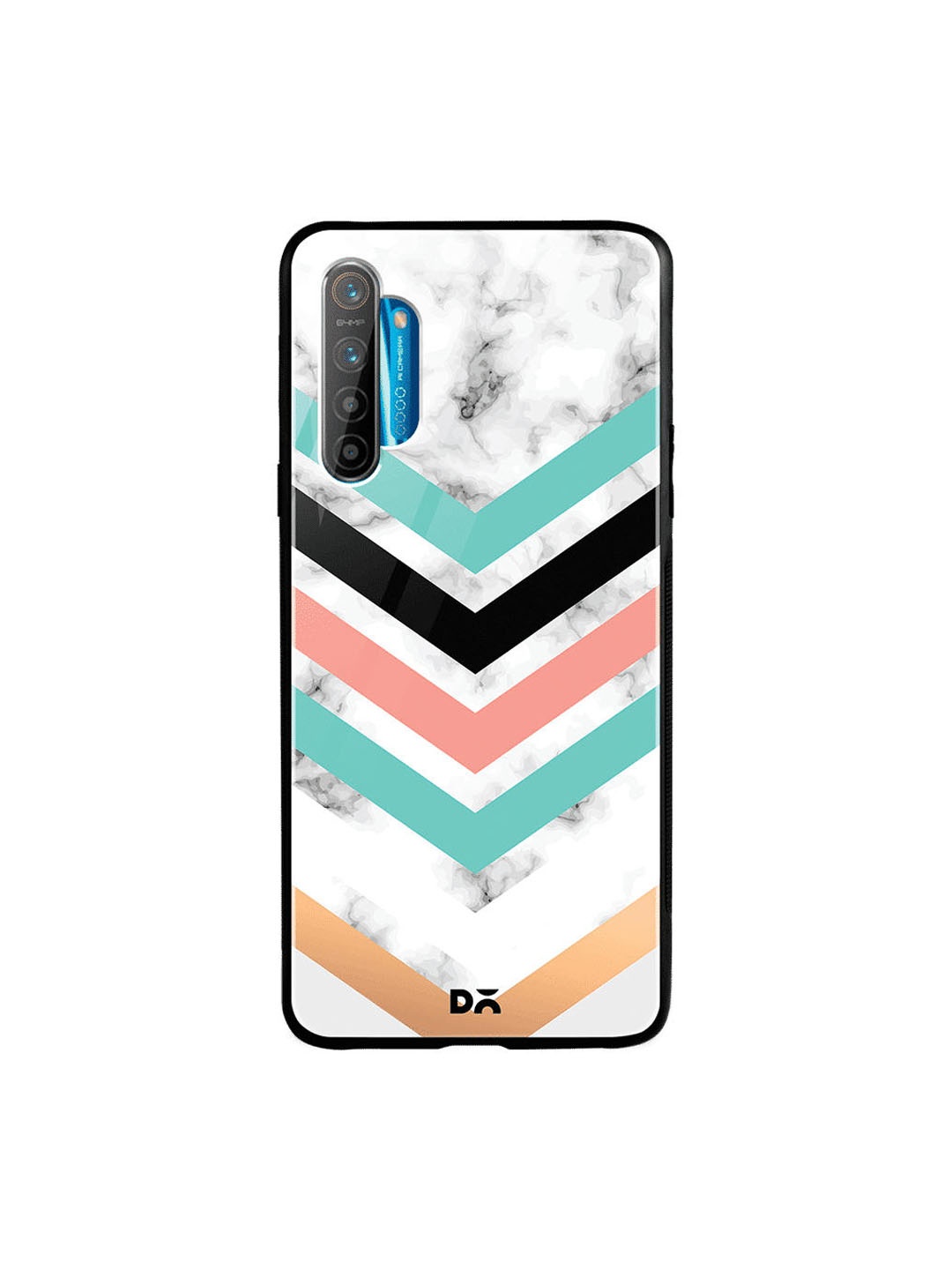 

DailyObjects Grey & Green Marble III 38 Oppo Realme XT Glass Case