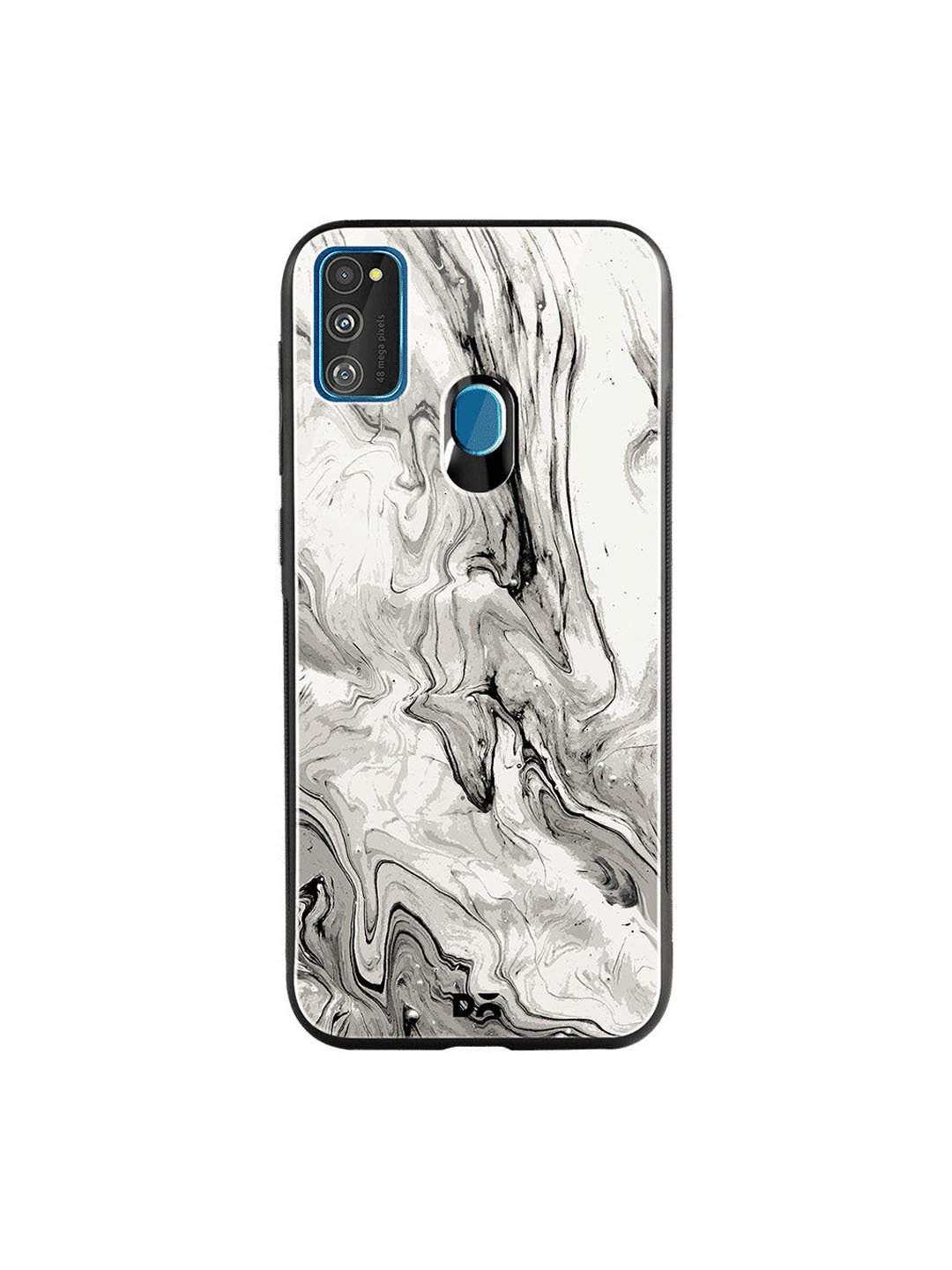 

DailyObjects Grey & White Marble Samsung Galaxy M30S Glass Mobile Case