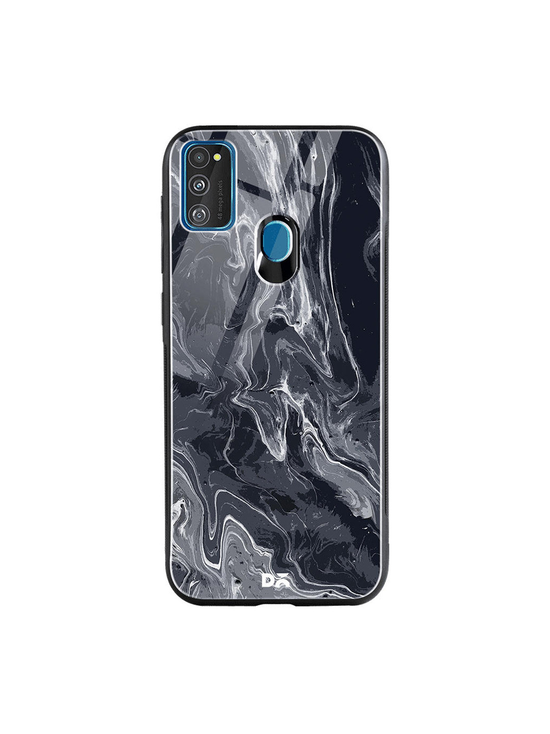 

DailyObjects Black & White Marble Samsung Galaxy M30S Glass Mobile Cover