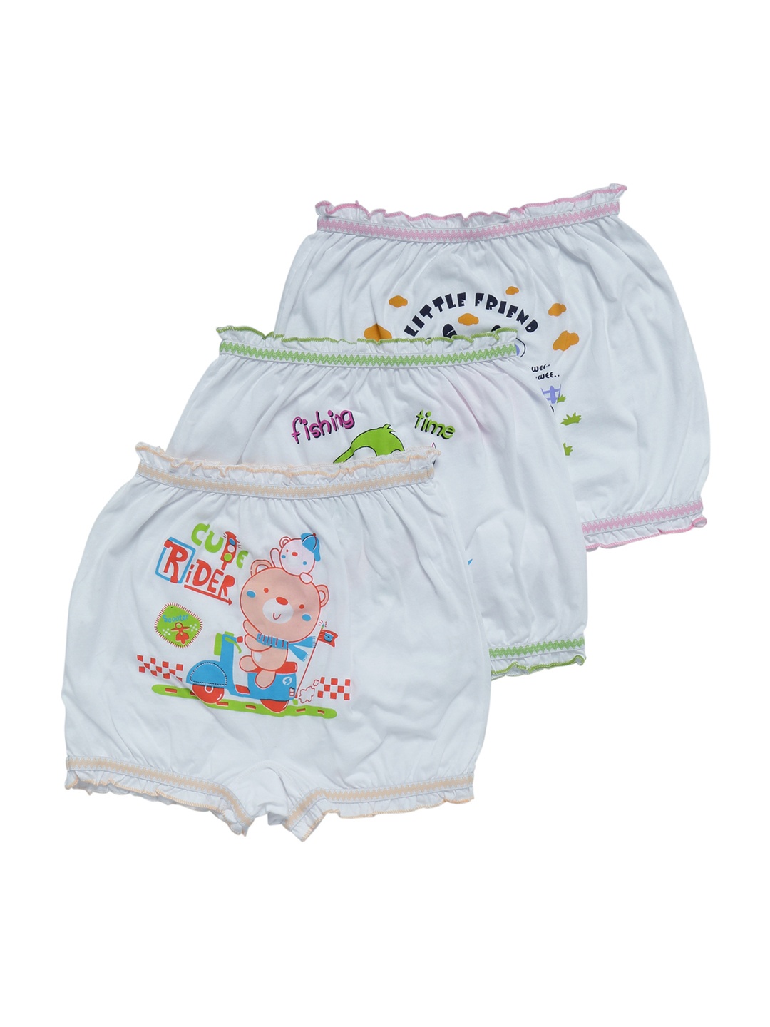 

YK Girls Pack Of 3 Assorted Premium Boy Shorts YKNGungun02