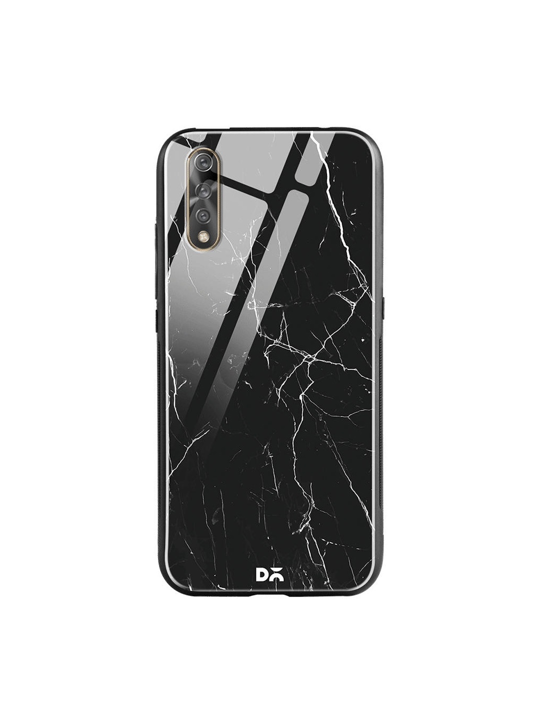 

DailyObjects Black Marble Vivo S1 Glass Case