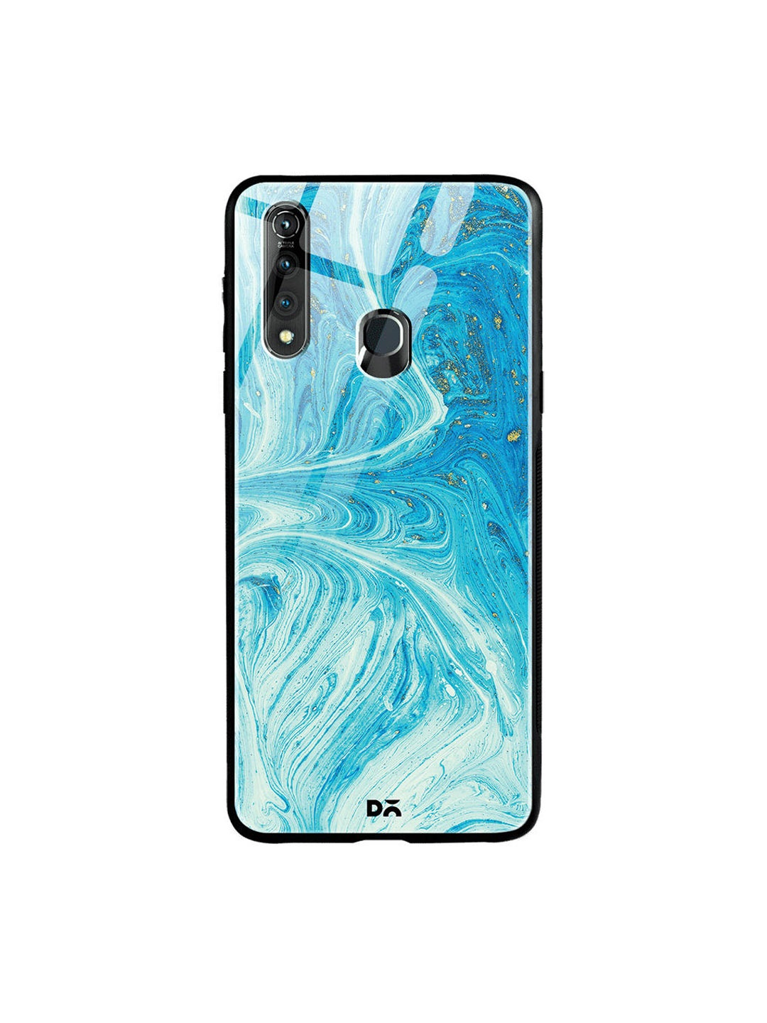 

DailyObjects Blue & White Marble Painting Vivo Z1 Pro Glass Case