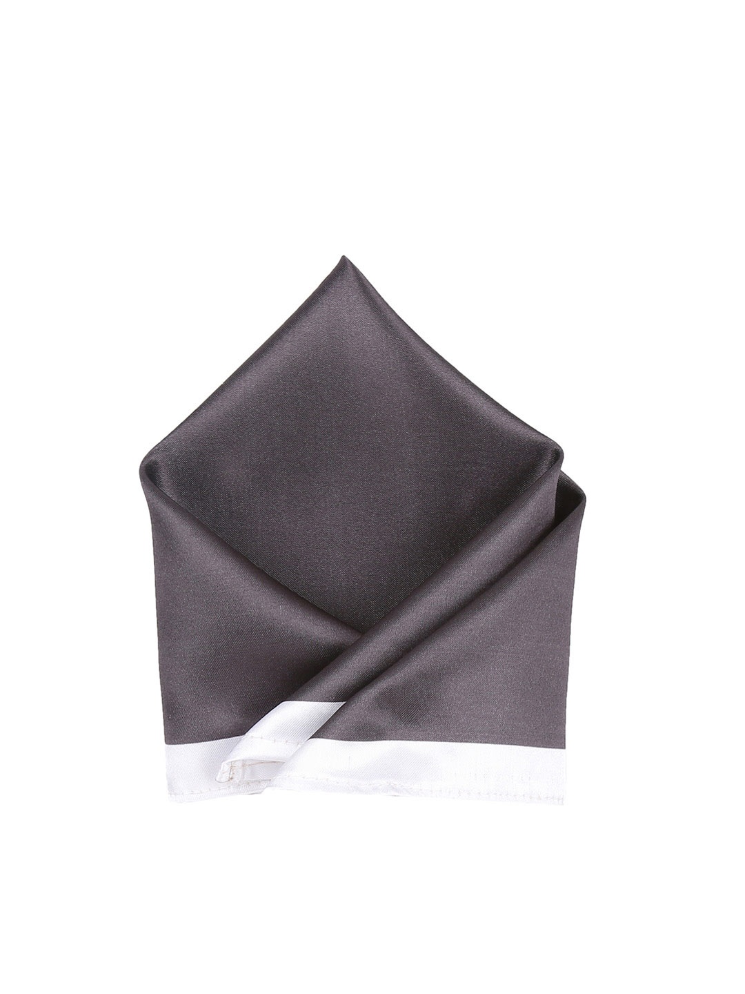 

Blacksmith Men Charcoal Grey Solid Pocket Square