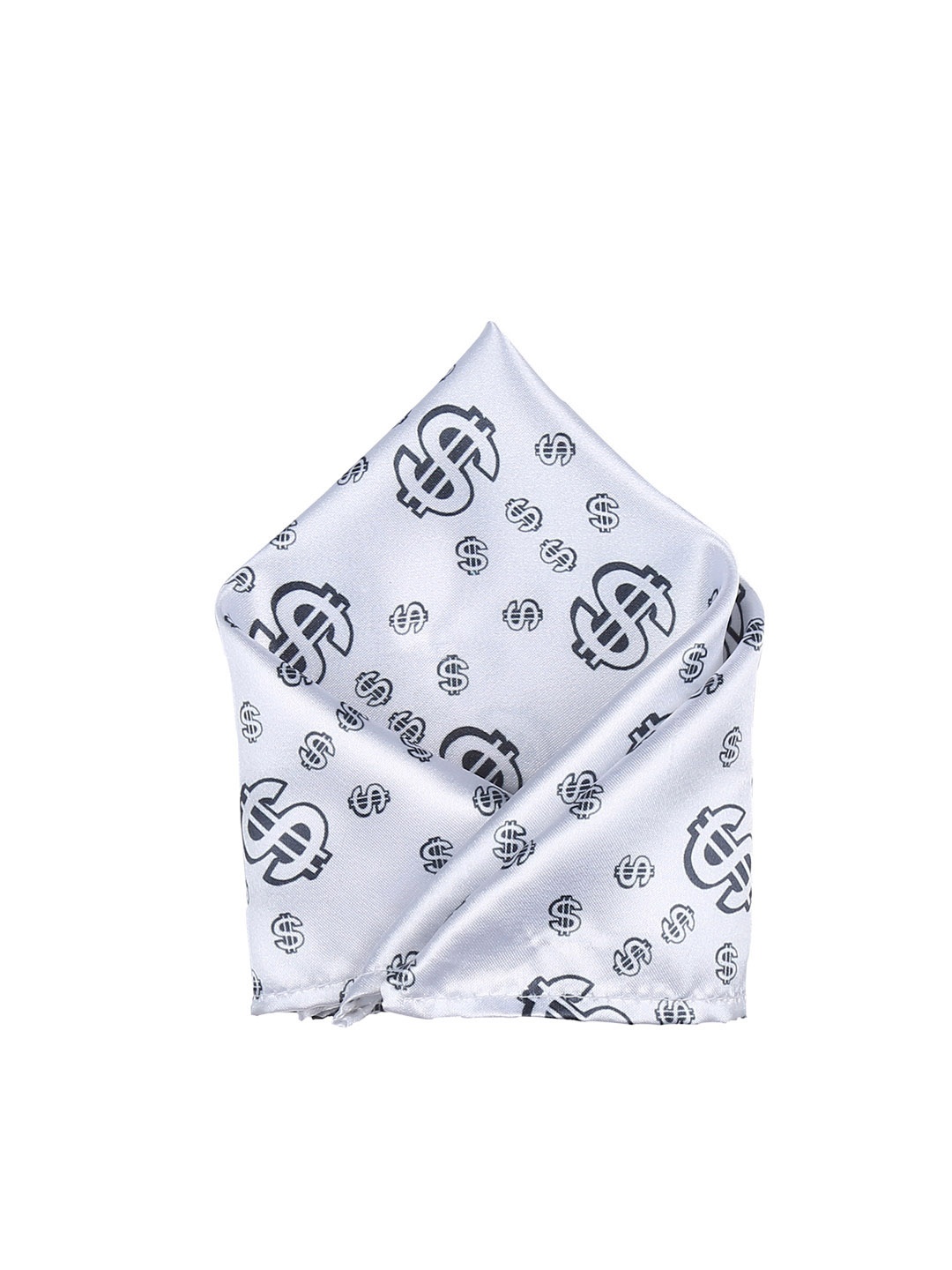 

Blacksmith Men White & Black Dollar Printed Pocket Square