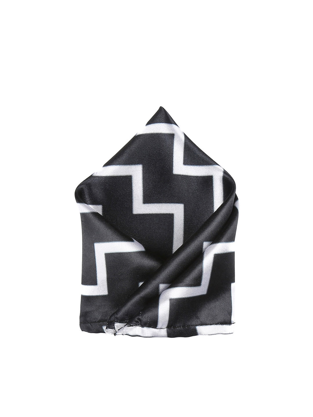 

Blacksmith Men Black & White Aztec Print Pocket Square