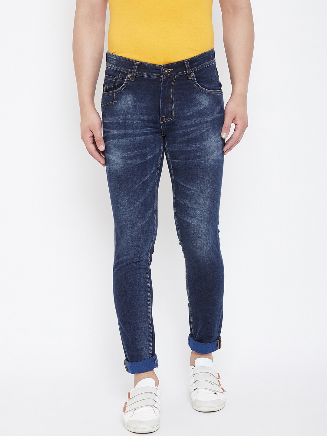 

American Archer Men Blue Skinny Fit Low-Rise Clean Look Stretchable Jeans