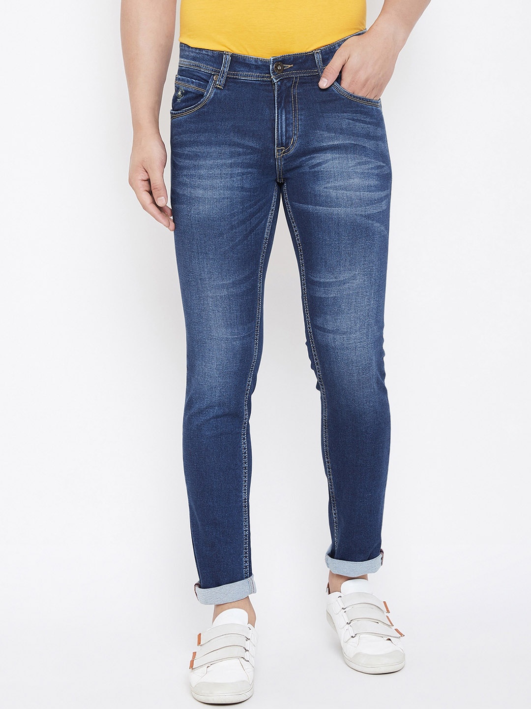 

American Archer Men Blue Regular Fit Mid-Rise Clean Look Stretchable Jeans
