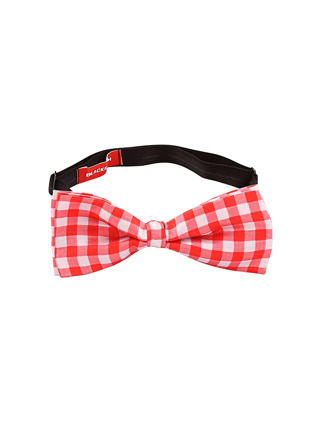 

Blacksmith Red & White Checked Satin Bow Tie