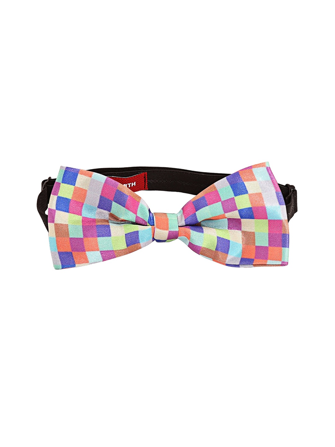 

Blacksmith Multicoloured Checked Bow Tie, Multi