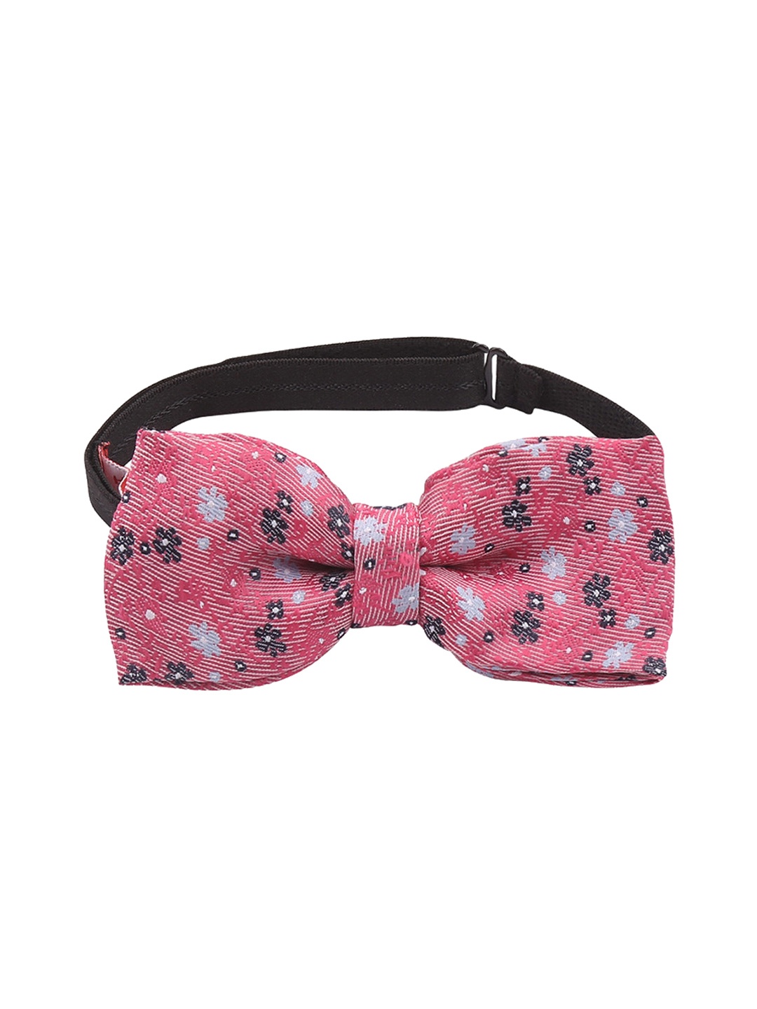 

Blacksmith Pink Woven Design Bow Tie