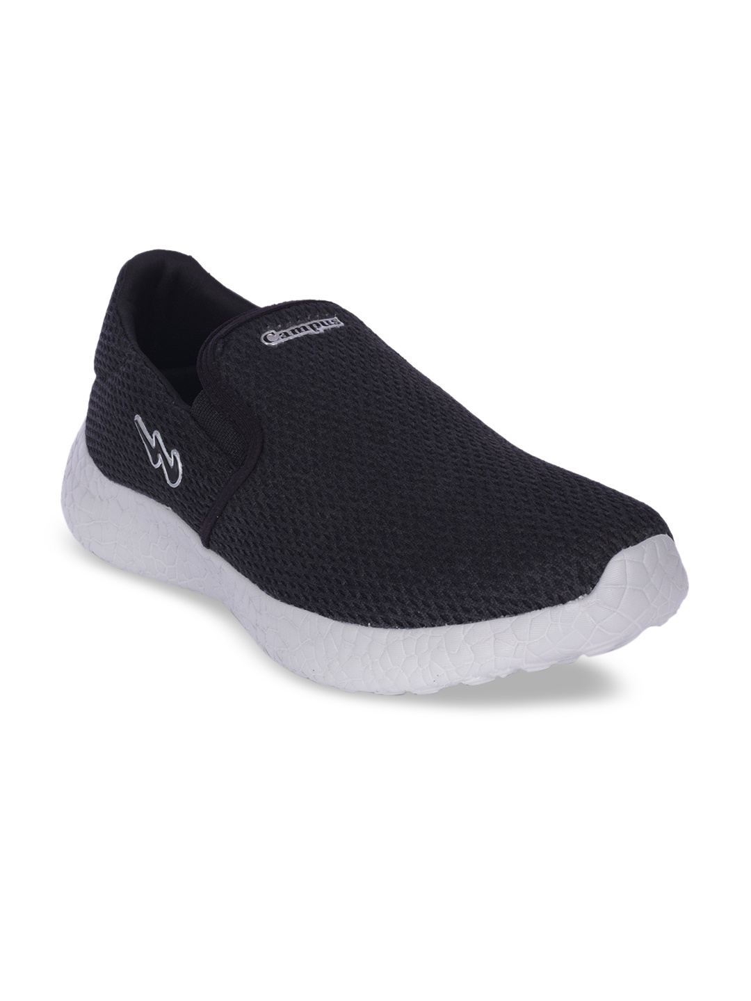 

Campus Men Black Canvas Walking Shoes