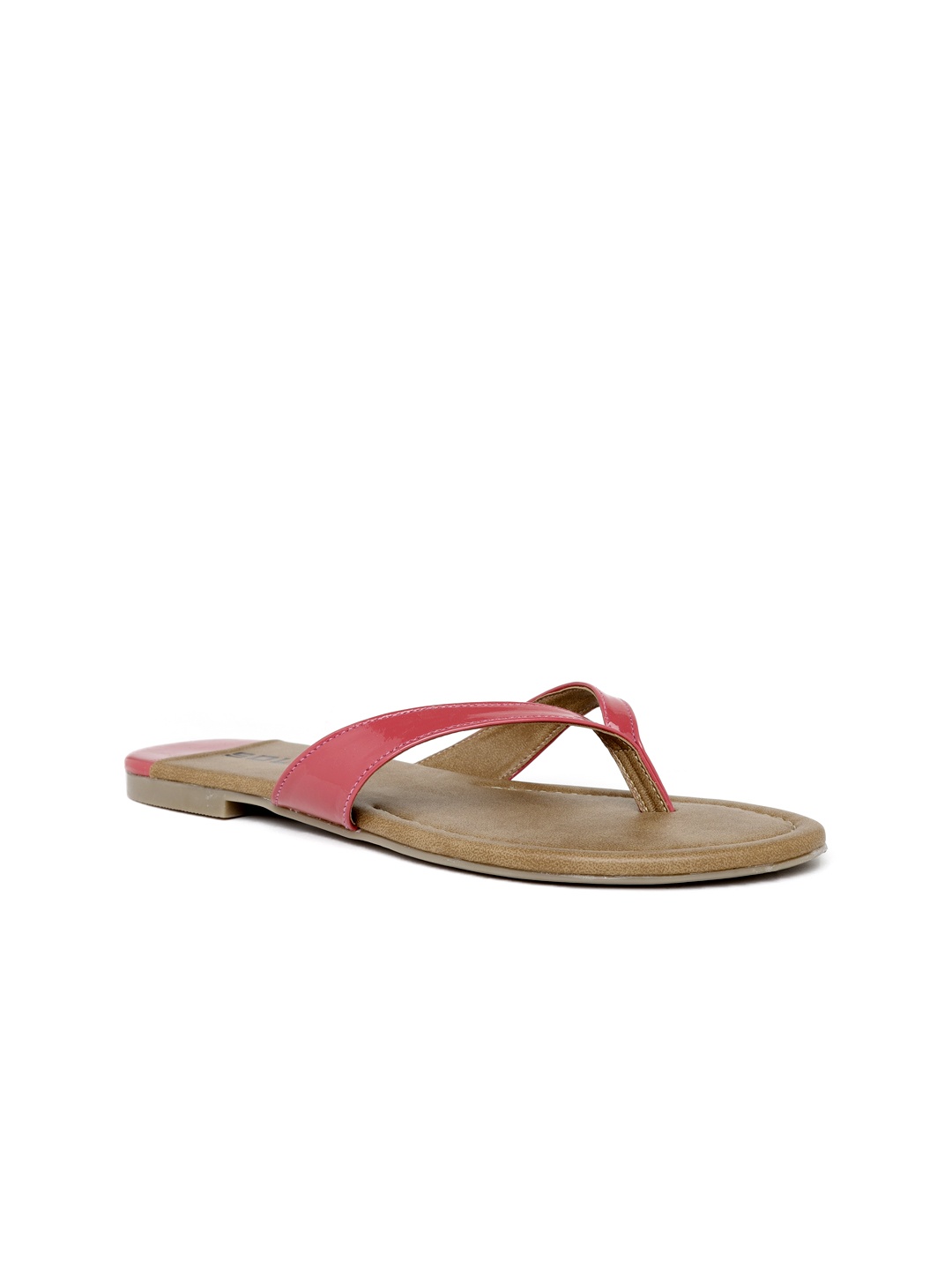 

SOLES Women Pink Solid Open Toe Flats