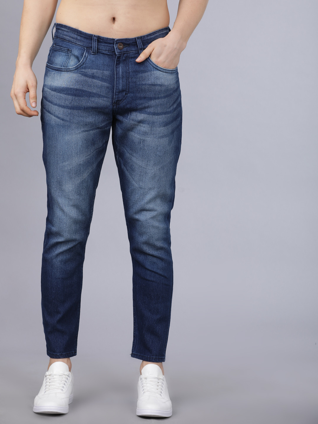 

Horsefly Men Navy Blue Tapered Fit Jeans