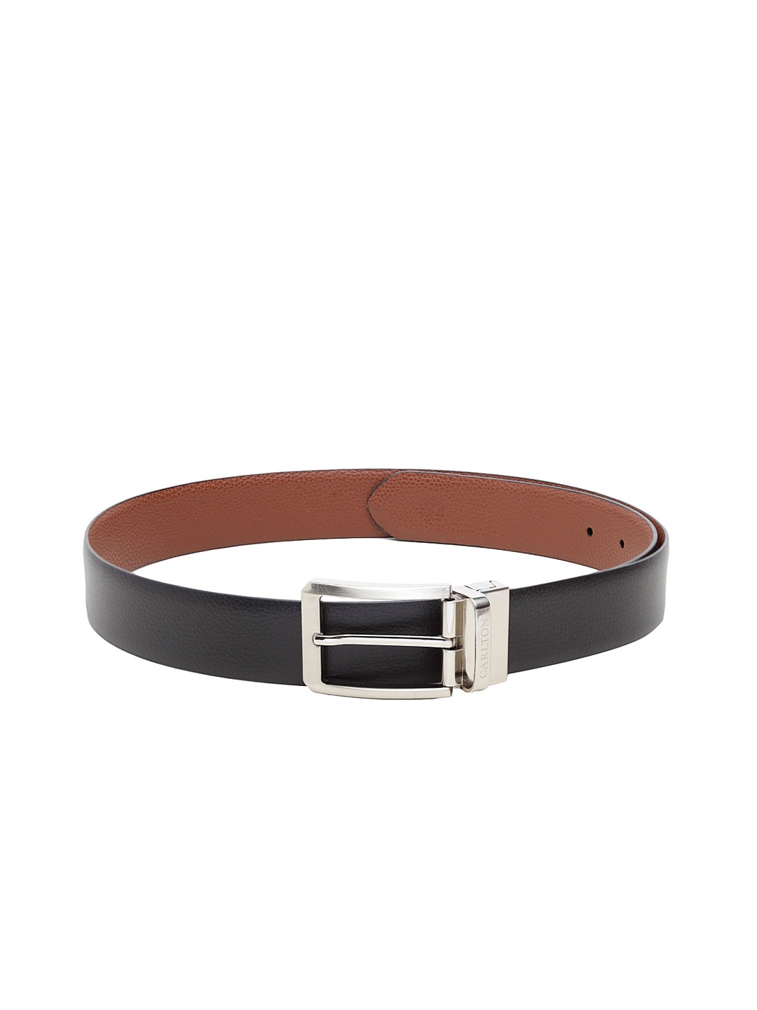 

Carlton London Men Black & Brown Reversible Solid Belt
